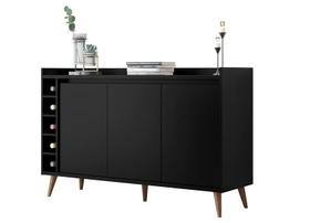 Buffet com Adega Estilo Preto - MoveisAqui Buffet com Adega Estilo Preto - MoveisAqui