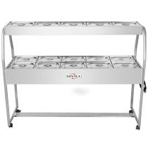 Buffet Combinado SPL512CO 10 Cubas Quente e 5 Cubas Frias 220V Inox Spolu