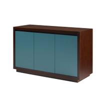 Buffet de Madeira 136 cm com 3 Portas Xadrez