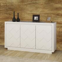 Buffet de Madeira 136 cm com 3 Portas Xadrez Buffet de Madeira 136 cm com 3 Portas Xadrez