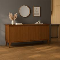 Buffet de Madeira Maciça Aparador Monterrey 4 Portas Castanho Buffet de Madeira Maciça Aparador Monterrey 4 Portas Castanho