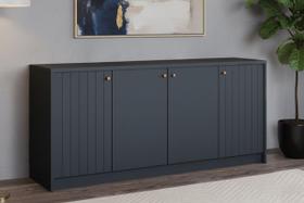 Buffet de Sala Cimol Lia 4 Portas Cinza Buffet de Sala Cimol Lia 4 Portas Cinza