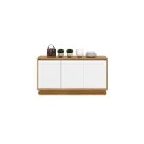 Buffet de Sala Jantar BB2610 3 Portas Natural/Off White - Tecno Mobili Buffet de Sala Jantar BB2610 3 Portas Natural/Off White - Tecno Mobili