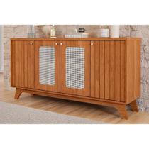 Buffet de Sala Jantar Isa c/ Tela 4 Portas Cinamomo - Cimol Buffet de Sala Jantar Isa c/ Tela 4 Portas Cinamomo - Cimol