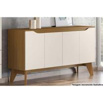 Buffet de Sala Jantar Quartzo 4 Portas Nature/Off White - Henn