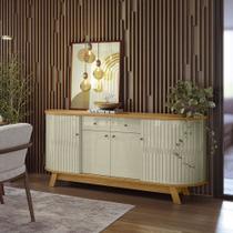 Buffet Decorativo Pitt MDP Pintura UV Cumaru/Opala G97 - Gran Belo
