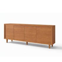 Buffet Delux 4 Portas Gaveta Interna 100% MDF Pés em Madeira Maciça COR:Naturalle Off White Buffet Delux 4 Portas Gaveta Interna 100% MDF Pés em Madeira Maciça COR:Naturalle Off White