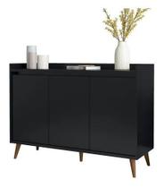 Buffet delux delta classico 3 portas preto