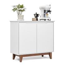 Buffet Duas Portas Sem Gaveta Flow Branco - EJ Móveis