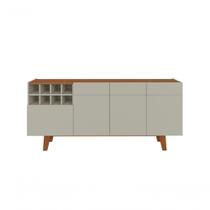 Buffet Duna 3 Portas 1 Gaveta E Adega Mavaular Off White-