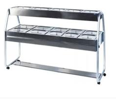 Buffet Duplo Self Service 10 Cubas Quentes 5 Frias Ibet 127v Buffet Duplo Self Service 10 Cubas Quentes 5 Frias Ibet 127v