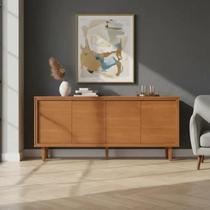 Buffet Dux 4 Portas 100% MDF Gaveta Interna Naturalle Buffet Dux 4 Portas 100% MDF Gaveta Interna Naturalle