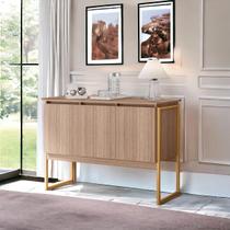 Buffet Elegante com 3 Portas Turim Montana Dourado