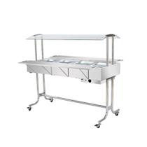 Buffet Estufa Aquecimento Carro Self Service Térmico 8 cubas Banho Maria 1/2 GN Ea8m Venâncio