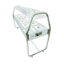 Buffet Estufa de Alimentação Termos Dupla 10 Cubas Quentes e 5 Cubas Frias EAD10T 220V - Venâncio Buffet Estufa de Alimentação Termos Dupla 10 Cubas Quentes e 5 Cubas Frias EAD10T 220V - Venâncio