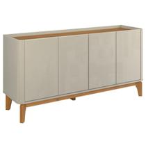Buffet Flip 160cm Patrimar 4 Portas Cor Off White Cumaru Buffet Flip 160cm Patrimar 4 Portas Cor Off White Cumaru