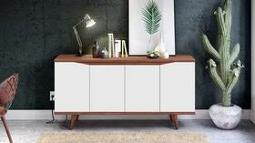 Buffet grace casa d 1,60 branco/dakota - village móveis Buffet grace casa d 1,60 branco/dakota - village móveis