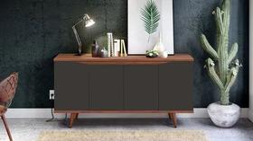 Buffet grace casa d 1,60 preto/dakota - village móveis Buffet grace casa d 1,60 preto/dakota - village móveis