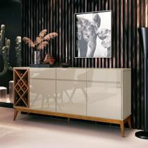 Buffet Grande aparador 1.73m Passion 3 Portas gavetas Off wh