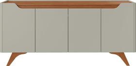 Buffet Grécia 4 Portas Com Pés em Madeira Maciça Mavaular