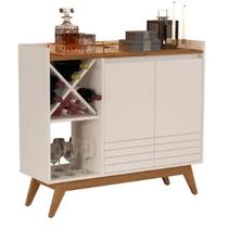 Buffet iaris com adega off white/freijo