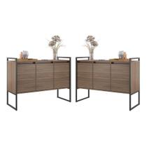 Buffet Industrial 3 Portas Affara Conjunto 2 Unidades