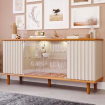 Buffet Janice 4 PT Off White e Cinamomo