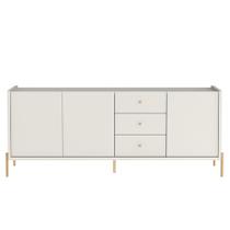 Buffet Jasper 184 cm Off White Fosco com Dourado