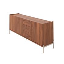 Buffet Jasper 3 Portas 3 Gavetas Canela e Champanhe Buffet Jasper 3 Portas 3 Gavetas Canela e Champanhe