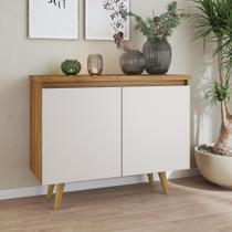 Buffet Liz 2 Portas 1 Prateleira Interna Imbuia/Off White