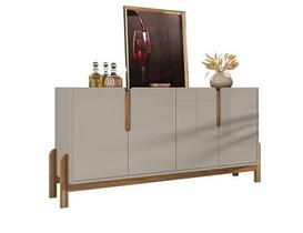 Buffet Lizz 1.70 Off White/Cedro - Casa D Móveis