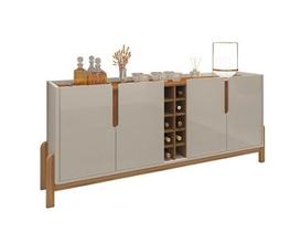 Buffet Lizz 1.90 Off White/Cedro - Casa D Móveis Buffet Lizz 1.90 Off White/Cedro - Casa D Móveis