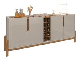 Buffet Lizz 1,90 Off-White/Cedro - Casa D