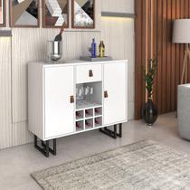 Buffet Londres 2 Portas 1 Gaveta Estilo Industrial Branco/Preto Buffet Londres 2 Portas 1 Gaveta Estilo Industrial Branco/Preto