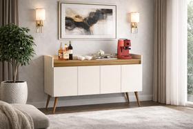 Buffet Lux 4 Portas Pés Palito - Diversas Cores - MJM Casa dos Móveis Buffet Lux 4 Portas Pés Palito - Diversas Cores - MJM Casa dos Móveis