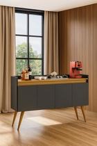 Buffet Lux 4 Portas Pés Palito - Diversas Cores - MJM Casa dos Móveis Buffet Lux 4 Portas Pés Palito - Diversas Cores - MJM Casa dos Móveis