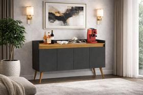 Buffet Lux 4 Portas Pés Palito - Diversas Cores - MJM Casa dos Móveis