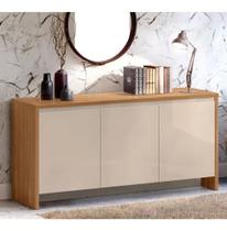 Buffet madri casa d 1,60 noce/off white - village móveis Buffet madri casa d 1,60 noce/off white - village móveis