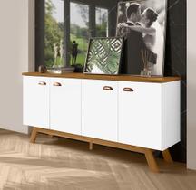 Buffet Moderno Atlanta Branco e Nature Tebarrot Buffet Moderno Atlanta Branco e Nature Tebarrot