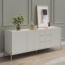 Buffet Moderno com Gavetas e Pés de Aço Jasper