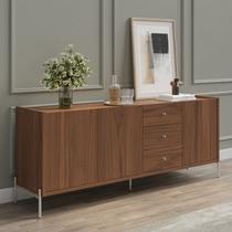 Buffet Moderno com Gavetas e Pés de Aço Jasper Buffet Moderno com Gavetas e Pés de Aço Jasper