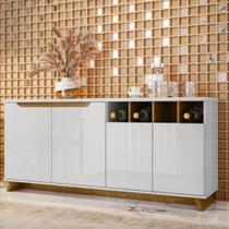 Buffet munique 1,60 de largura madero off white/madero canela Buffet munique 1,60 de largura madero off white/madero canela