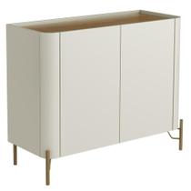 Buffet Para Sala De Jantar 2 Portas 1 Gaveta Pés Industrial Dourado Naim I03 Luna Louro - Lyam Buffet Para Sala De Jantar 2 Portas 1 Gaveta Pés Industrial Dourado Naim I03 Luna Louro - Lyam
