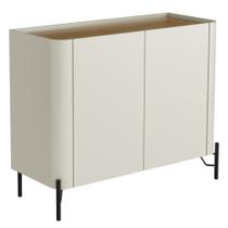 Buffet Para Sala de Jantar 2 Portas 1 Gaveta Pés Industrial Preto Naim I03 Luna Louro - Lyam Buffet Para Sala de Jantar 2 Portas 1 Gaveta Pés Industrial Preto Naim I03 Luna Louro - Lyam