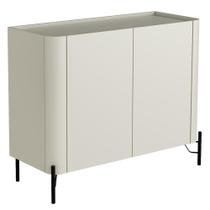 Buffet Para Sala de Jantar 2 Portas 1 Gaveta Pés Industrial Preto Naim I03 Luna - Lyam