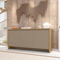 Buffet para Sala de Jantar 3 Portas Madrid Cinza/Hannover/Fendi Buffet para Sala de Jantar 3 Portas Madrid Cinza/Hannover/Fendi