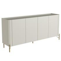 Buffet Para Sala de Jantar 4 Portas 1 Gaveta Pés Industrial Dourado Naim I03 Luna - Lyam Buffet Para Sala de Jantar 4 Portas 1 Gaveta Pés Industrial Dourado Naim I03 Luna - Lyam
