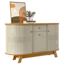 Buffet Para Sala Monza 3 Portas Madetec Cor:Cumaru Opala Buffet Para Sala Monza 3 Portas Madetec Cor:Cumaru Opala