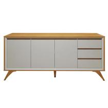 Buffet Piazza 3 Portas 3 Gavetas Mavaular Off White Naturalle