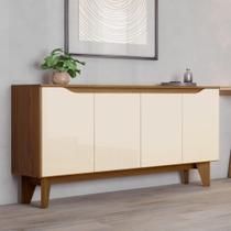Buffet Quartzo com 4 Portas - Nature/Off White